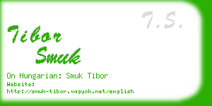 tibor smuk business card